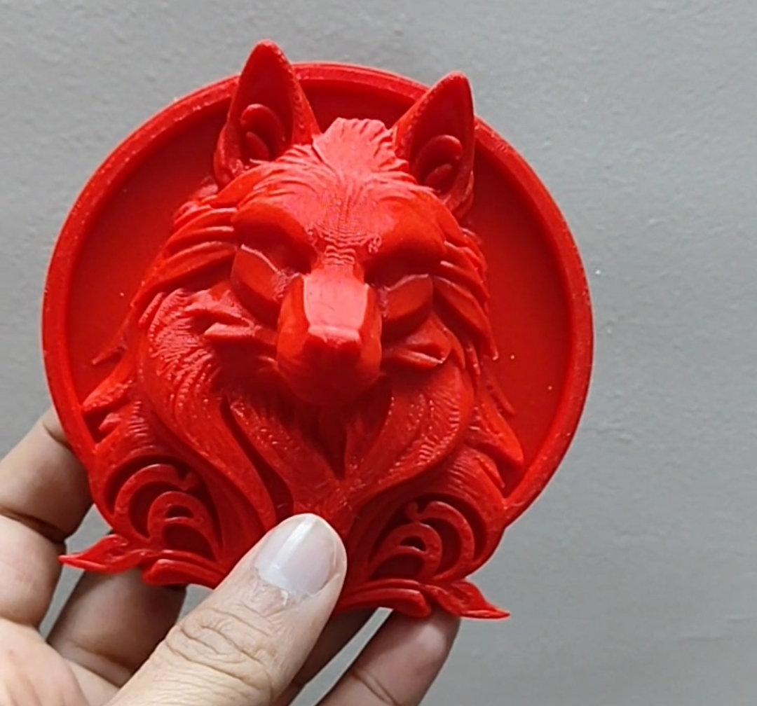 Wall Decor Wolf 3D Relief